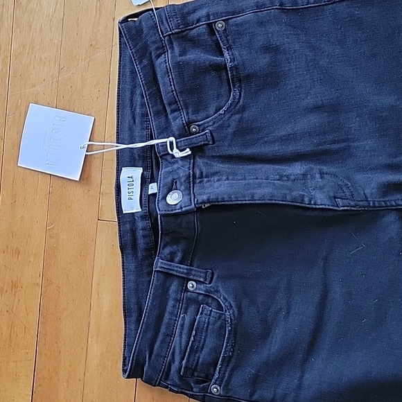 Pistola Midnight Black High Rise Skinny Stretch Jeans Indie Grunge NWT Sz 31 - Picture 4 of 9